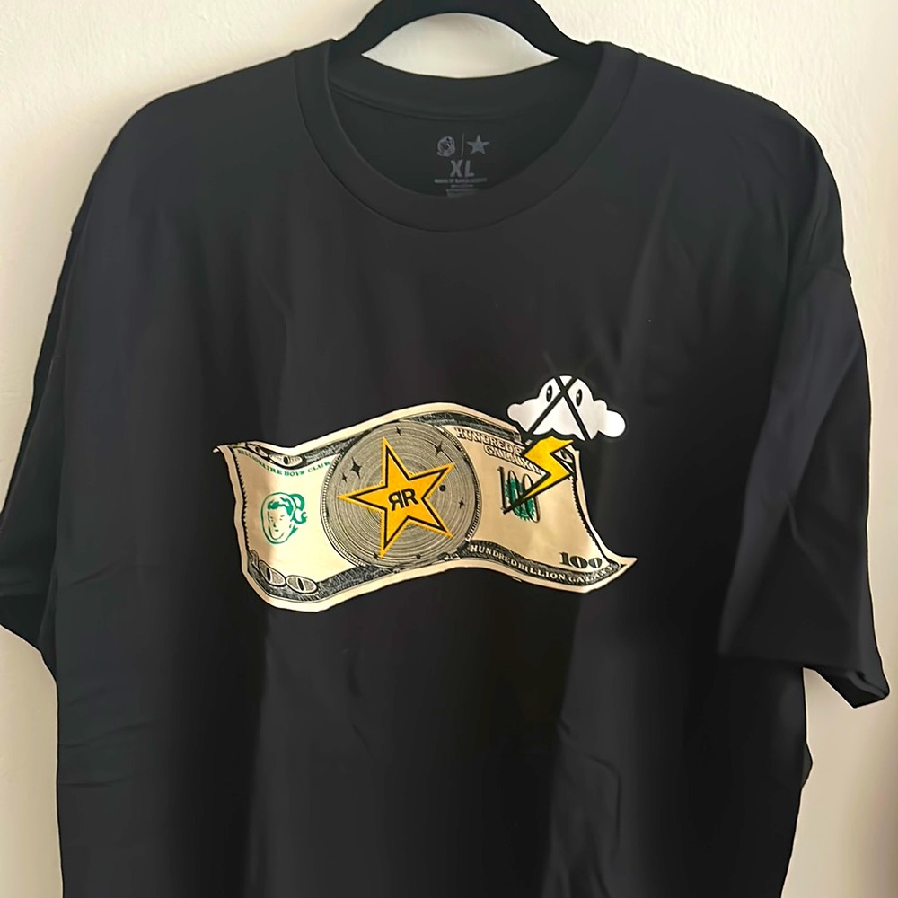 Exclusive Angus Cloud x Rockstar Energy x BBC collab shirt (complexcon 2022)